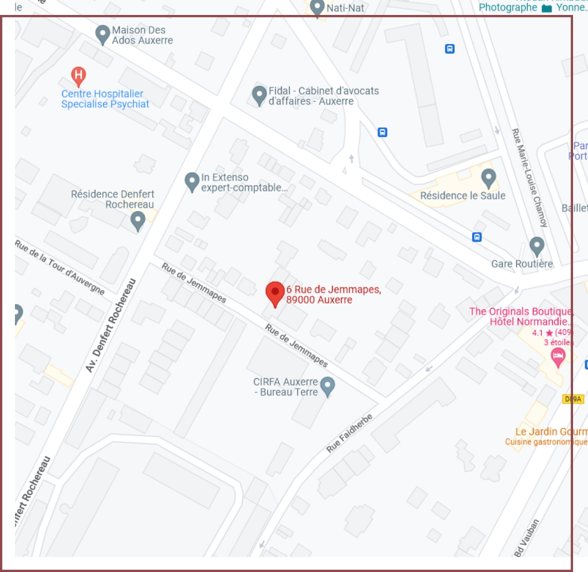 Google map Maison de Coiffure